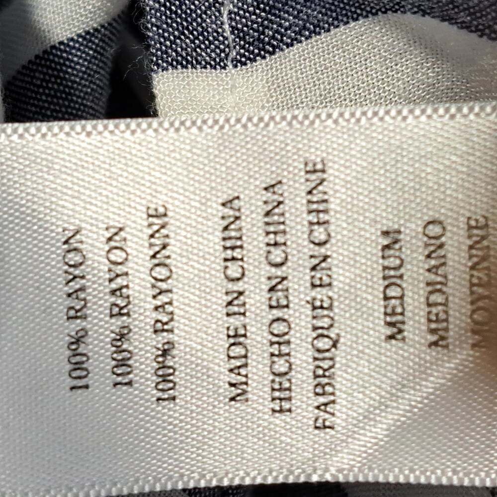 Rails Piper Ocean Women's Gray White Striped Button-Up Shirt Blouse Top Size Med - Picture 7 of 9